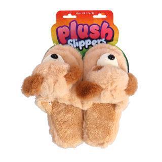 Pluche Kinderpantoffels Hond Maat 28-30 Beige Pluche Kinderpantoffels Hond Maat 28-30 Beige