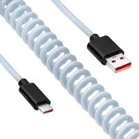 Akyga USB-kabel USB 2.0 USB-C stekker, USB-A stekker 3.00 m Wit AK-USB-48 - thumbnail