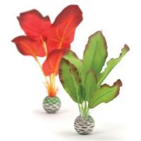 BiOrb zijden plantenset klein groen & rood aquarium decoratie - thumbnail