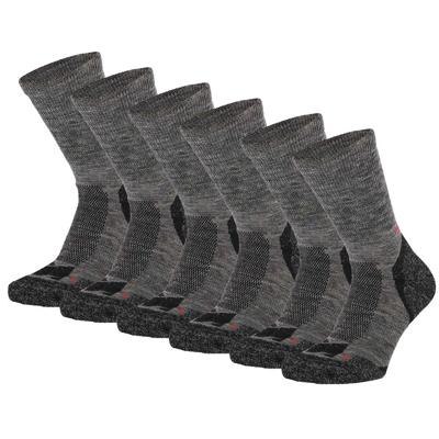 Xtreme Hiking Sokken Wol 6-pack Multi Antraciet-45/47