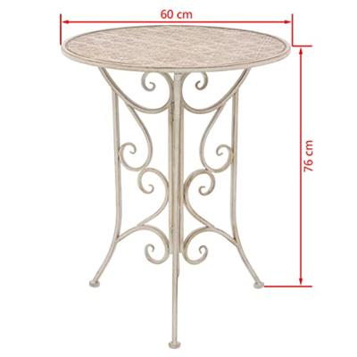 3-delige Bistroset staal wit - thumbnail