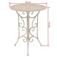 3-delige Bistroset staal wit - thumbnail