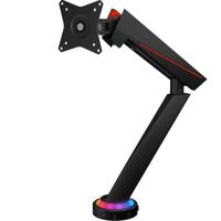 ICY BOX Gaming Monitor houder met RGB voor 1 monitor tot 32 inch (tot 8 kg, VESA 75x75/100x100), geïntegreerde hub, 2x USB 3.0, microfoon-/hoofdtelefoonaansluiting - thumbnail