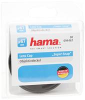 Hama Lensdop voor 67 mm lens (klemmechanisme in oppervlak, Super Snap) zwart - thumbnail
