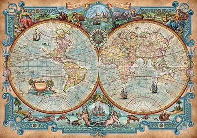 Great Discoveries World Map Puzzel 2000 Stukjes