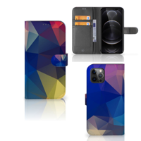 Apple iPhone 12 Pro Max | Book Case | Polygon Dark - thumbnail