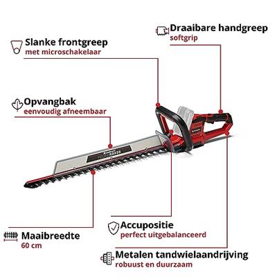 Einhell Power X-Change GE-CH 18/60 Li-Solo Heggenschaar Accu Zonder accu 18 V Li-ion 670 mm Einhell Power X-Change GE-CH 18/60 Li-Solo Heggenschaar Accu Zonder accu 18 V Li-ion 670 mm