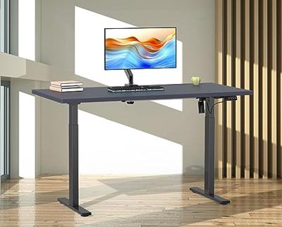 VCM Elektrisch verstelbaar bureau E-Lona (Antraciet/zwart, 140 x 50 cm)