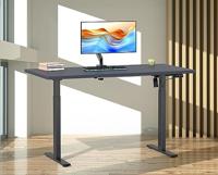 VCM Elektrisch verstelbaar bureau E-Lona (Antraciet/zwart, 140 x 50 cm) - thumbnail