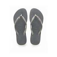 Havaianas Slim Crystal Glamour teenslippers grijs - thumbnail