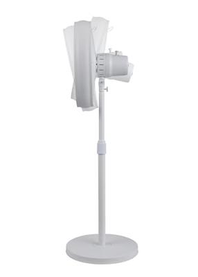 Lucci AIR BREEZE Staande ventilator 50 W (Ø x d) 45 mm x 460 mm Wit Zwenkbaar