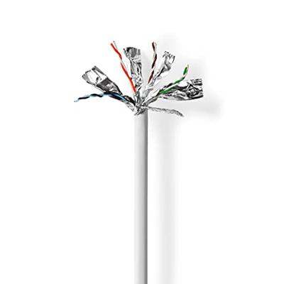 Netwerk Kabel Rol | CAT6 | Solid | S/FTP | CCA | 305.0 m | Binnenshuis | Rond | PVC | Grijs | Trekdoos Netwerk Kabel Rol | CAT6 | Solid | S/FTP | CCA | 305.0 m | Binnenshuis | Rond | PVC | Grijs | Trekdoos