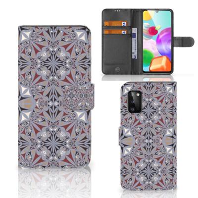 Samsung Galaxy A41 | Bookcase | Flower Tiles