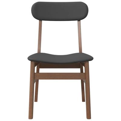 Eetkamerstoelen met kussens 2 st massief hout rubber bruin Eetkamerstoelen met kussens 2 st massief hout rubber bruin