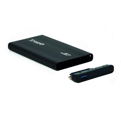 Externe Doos TooQ TQE-2524B 2.5" HD SATA III USB 3.0 Zwart 2,5"