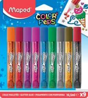 Maped Color Peps Glitterlijm 9 Kleuren 10.5 ml - thumbnail