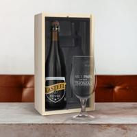 Bierpakket met gegraveerd glas - Kasteel Cuvée du Chateau - thumbnail