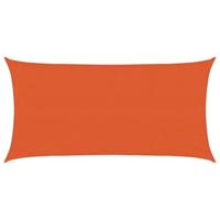 Zonnezeil 160 g/m² rechthoekig 3x6 m HDPE oranje - thumbnail