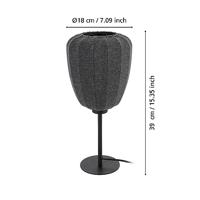 Eglo SchemerlampjeBarlaston antraciet - 43946 - thumbnail