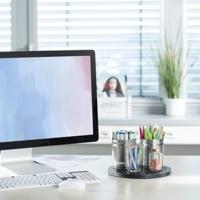 Hama Monitordraaischijf Zwart - thumbnail