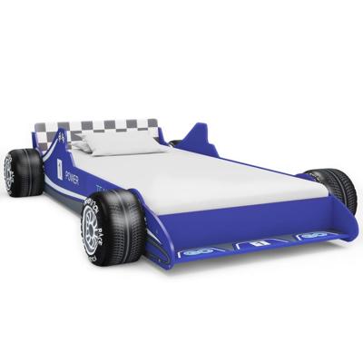 Kinderbed raceauto 90x200 cm blauw Kinderbed raceauto 90x200 cm blauw