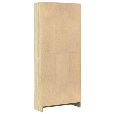 Boekenkast 60x24x143 cm bewerkt hout sonoma eikenkleurig