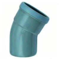 Wavin PVC Bocht 45° Manchet-Mof Spie 110mm - Duurzaam Waterafvoersysteem voor Tuin & Vijver - thumbnail