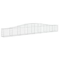 VidaXL Schanskorf gewelfd 400x30x40/60 cm gegalvaniseerd ijzer - thumbnail