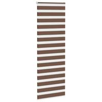 VidaXL Zebra rolgordijn 85x200 cm stofbreedte 80,9 cm polyester bruin - thumbnail