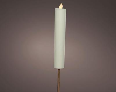 LED Solar kaars fakkel Ø4-H90cm wit - thumbnail