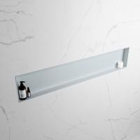 MONDIAZ EASY Nis 149,5x29,5cm in solid surface kleur Clay | Clay. 1 vak geschikt voor in- of opbouw - thumbnail