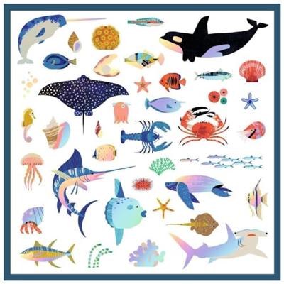 Stickers oceanen - DJECO blauw