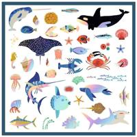 Stickers oceanen - DJECO blauw - thumbnail