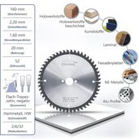 AKE Eurolaser zaagblad - 160 x 20 mm - 52 tands Trapezium vlaktand - thumbnail