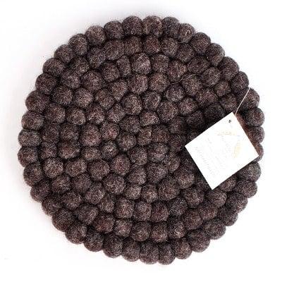 Vilten Onderzetter Donkerbruin (Rond) Vilten Onderzetter Donkerbruin (Rond)