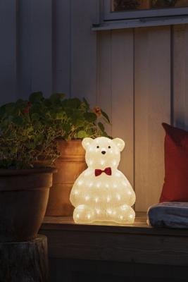 Kerstfiguur LED teddybeer Konstsmide - Konstsmide