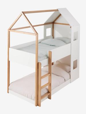Stapelbed voor kinderen Cabane wit