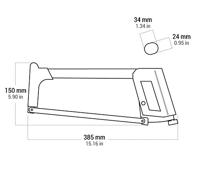 Fixman metaalzaagbeugel 300mm oranje - thumbnail