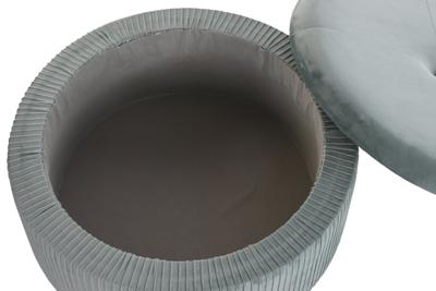 Voetensteun DKD Home Decor Groen Hout MDF Fluweel 70 x 70 x 28 cm