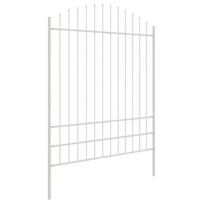 Tuinhek 2 pcs Wit 170 x 225 cm Gepoedercoat staal
