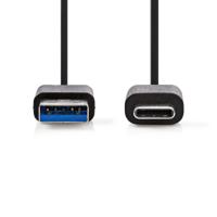 USB 3.1-Kabel | Type-C Male - A Male | 1,0 m | Zwart - thumbnail