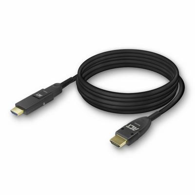 ACT AK4101 HDMI High Speed 4K Active Optical Cable | Afneembare Connector | v2.0 HDMI-A male/HDMI-A male | 15 meter