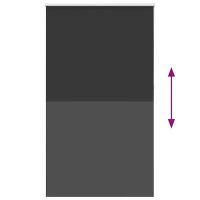 Rolgordijn verduisterend 125x230 cm stofbreedte 121,6 cm zwart