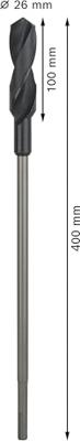 Bosch Accessories 2608597416 Bekistingsboor 26 mm Gezamenlijke lengte 400 mm SDS-Plus 1 stuk(s)