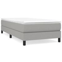 Boxspring bed 100x200 cm stof lichtgrijs - thumbnail