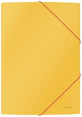 Elastomap leitz cosy a4 3-kleps geel | 10 stuks