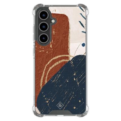 Samsung Galaxy S25 FE shockproof hoesje - Abstract terracotta Samsung Galaxy S25 FE shockproof hoesje - Abstract terracotta