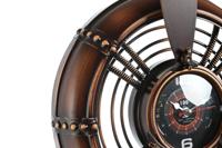 Muurklok Home ESPRIT Koper PVC Metaal Propellers 75,5 x 8 x 75 cm - thumbnail