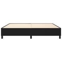 Bedframe zonder matras stof zwart 200x200 cm - thumbnail