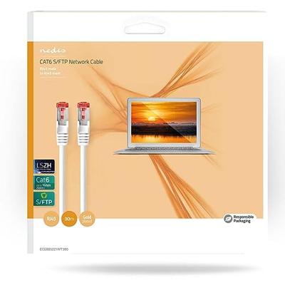 Nedis CCGB85221WT300 CAT6-kabel RJ45 (8P8C) M netwerkkabel Wit 30 m Nedis CCGB85221WT300 CAT6-kabel RJ45 (8P8C) M netwerkkabel Wit 30 m